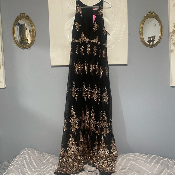 Southern fried chics “enchanted nights“ sequin dress SIZE M (nwt) - Picture 3 of 8